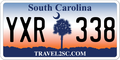 SC license plate YXR338