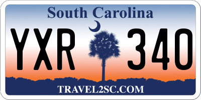 SC license plate YXR340