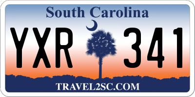 SC license plate YXR341