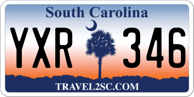SC license plate YXR346