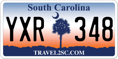 SC license plate YXR348