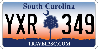 SC license plate YXR349