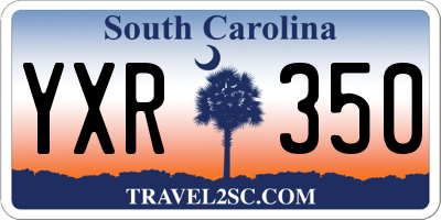 SC license plate YXR350