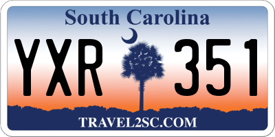 SC license plate YXR351