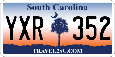SC license plate YXR352