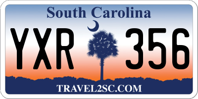 SC license plate YXR356