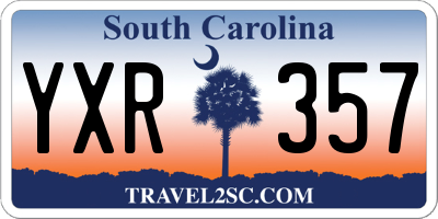 SC license plate YXR357