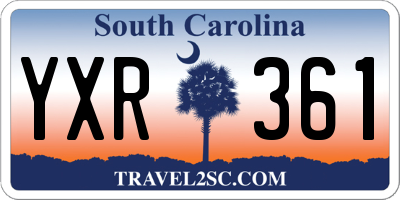 SC license plate YXR361