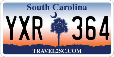SC license plate YXR364