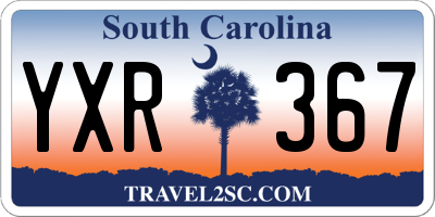 SC license plate YXR367