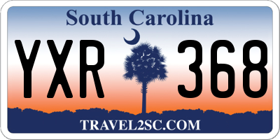 SC license plate YXR368
