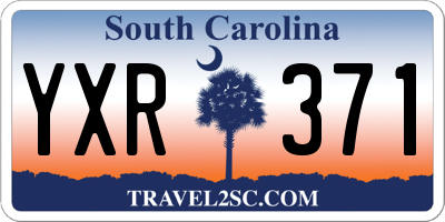 SC license plate YXR371