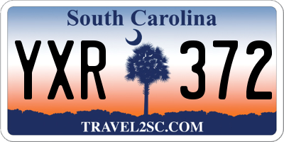 SC license plate YXR372