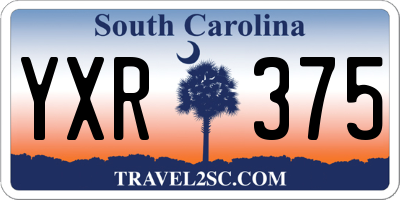 SC license plate YXR375