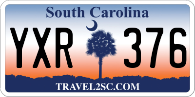 SC license plate YXR376
