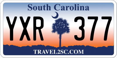 SC license plate YXR377