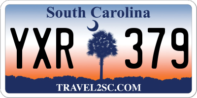 SC license plate YXR379