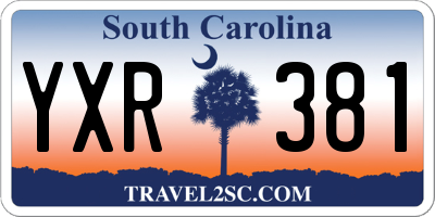SC license plate YXR381