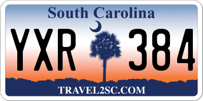 SC license plate YXR384