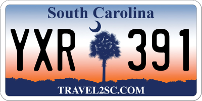 SC license plate YXR391