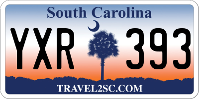 SC license plate YXR393