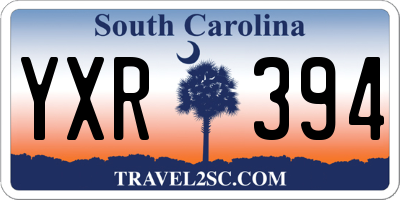 SC license plate YXR394
