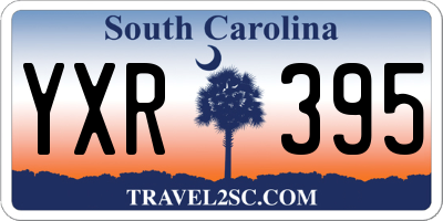 SC license plate YXR395