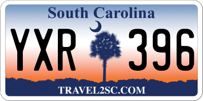 SC license plate YXR396