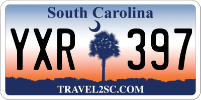 SC license plate YXR397