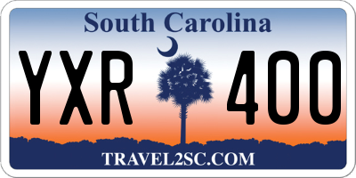 SC license plate YXR400