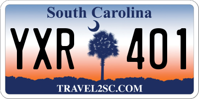 SC license plate YXR401