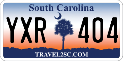 SC license plate YXR404