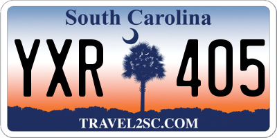 SC license plate YXR405