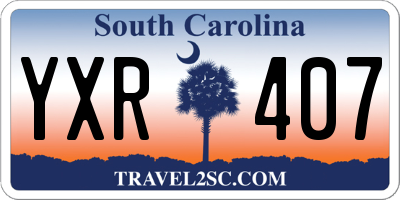 SC license plate YXR407