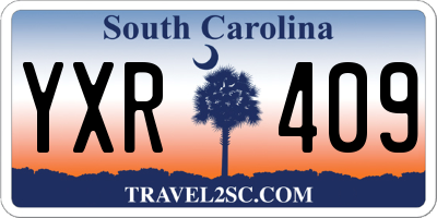 SC license plate YXR409