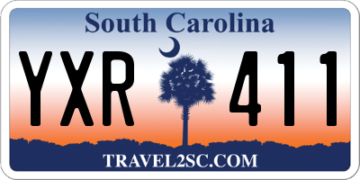 SC license plate YXR411