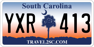 SC license plate YXR413