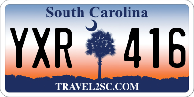 SC license plate YXR416