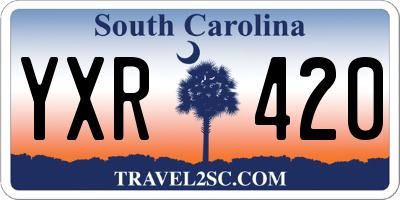 SC license plate YXR420