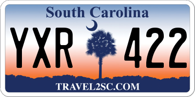 SC license plate YXR422