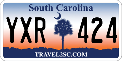 SC license plate YXR424