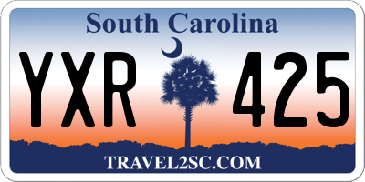 SC license plate YXR425