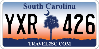 SC license plate YXR426