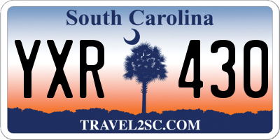 SC license plate YXR430