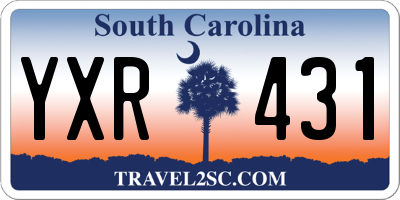 SC license plate YXR431