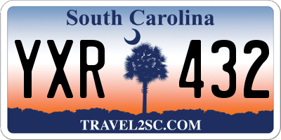 SC license plate YXR432