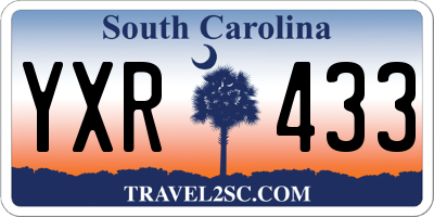 SC license plate YXR433