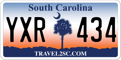 SC license plate YXR434