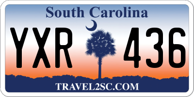 SC license plate YXR436