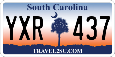 SC license plate YXR437